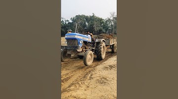 JCB 3DX mud tractor loading sonalika 740 Di #tractor#video