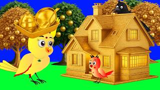 चिड़िया का सोने का घर | ranu chidiya cartoon new episode | ranu chidiya ki kahani cartoon | kartoon