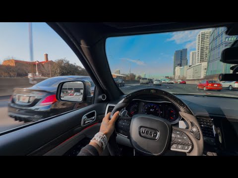 TRACKHAWK DESTROYS C63s IN TRAFFIC