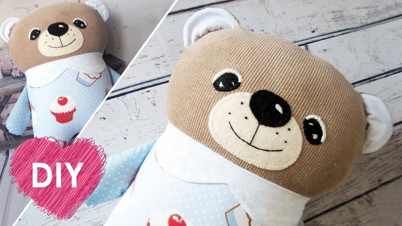 TEDDY BEAR PATTERN, stuffed animal pillow