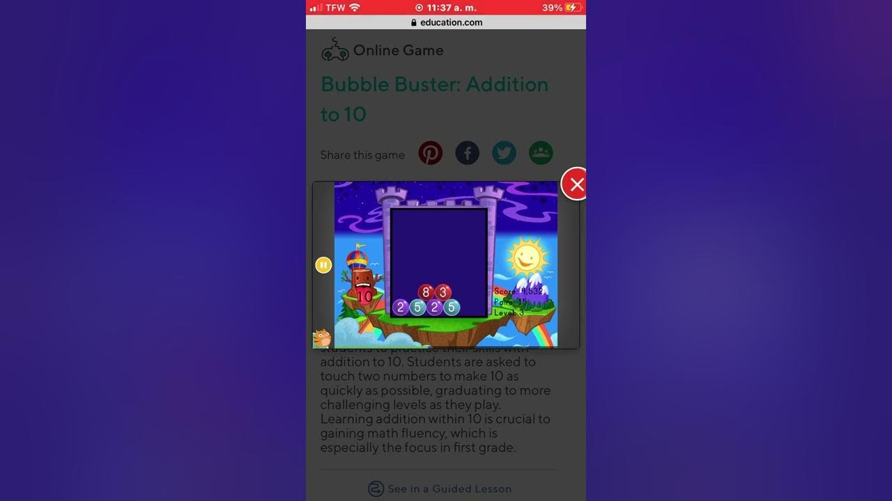 Bubble buster addition to 10 youtube