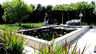 Modern Koi Blog #2602 - Oli's brush filter system after the flow was optimized