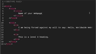 Say Hello (Web Development/Design - Unit 2 Lesson 1.4 - HTML Coding)