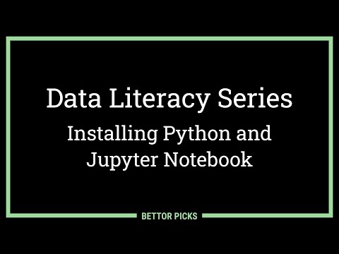 Data Literacy Series Step 0: Installing Python and Jupyter Notebook. Foundation for Sports Analytics