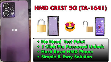 HMD Crest 5G (TA-1641) Hardreset & FRP | How to HMD CREST Hard Reset ? Solution