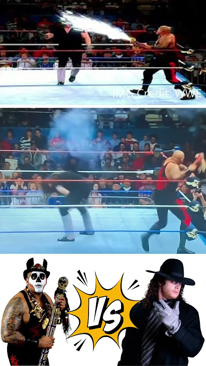 ☠️Papa Shango shoots firework in Undertaker’s⚱️face🎇