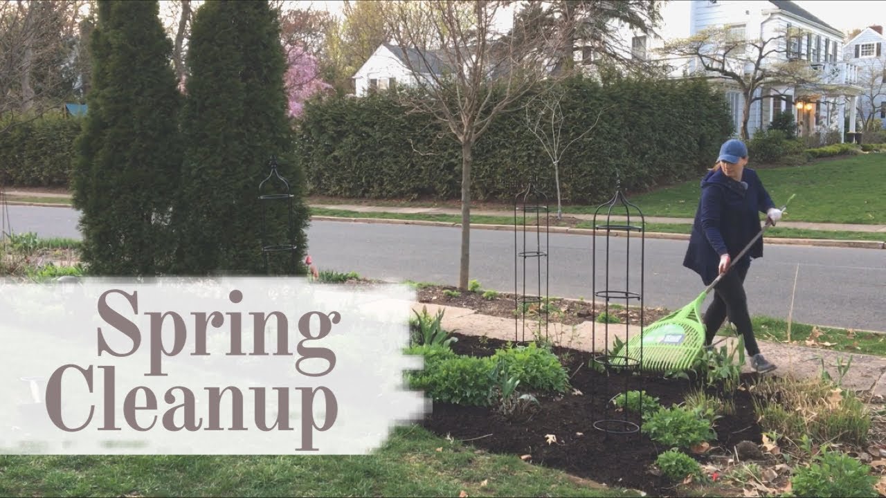  spring cleanup setting up obelisks y garden youtube