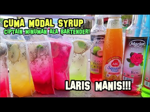 SUKSESS!!! CUMA MODAL SYRUP UNTUNG BESAR JUALAN MINUMAN ALA BARTENDER!!