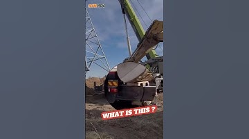 EXCAVATOR POWER ‼️ on Mobile Crane For Extra Counterweight. #shorts #crane #mobilecrane