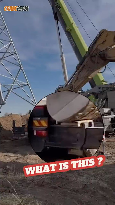 EXCAVATOR POWER ‼️ on Mobile Crane For Extra Counterweight. #shorts #crane #mobilecrane