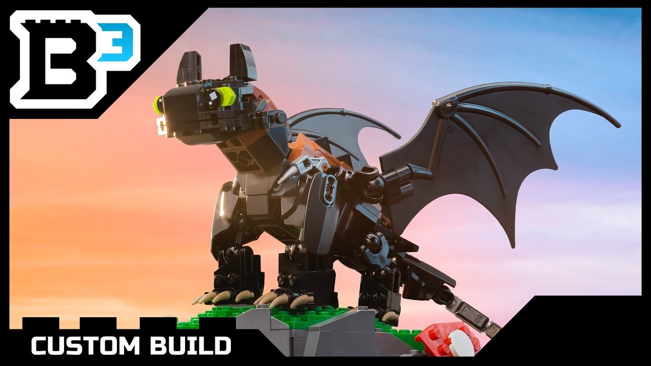 Custom LEGO HTTYD Toothless - YouTube