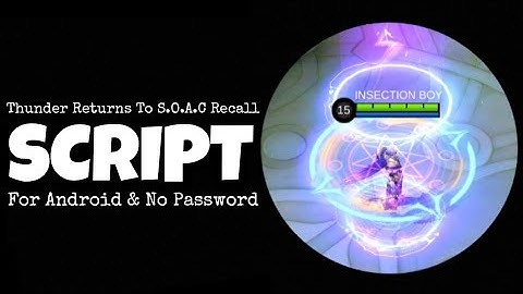 Thunder Returns To Seal Of Anvil Crawlers Recall Script | Phoveus Patch | No Password.