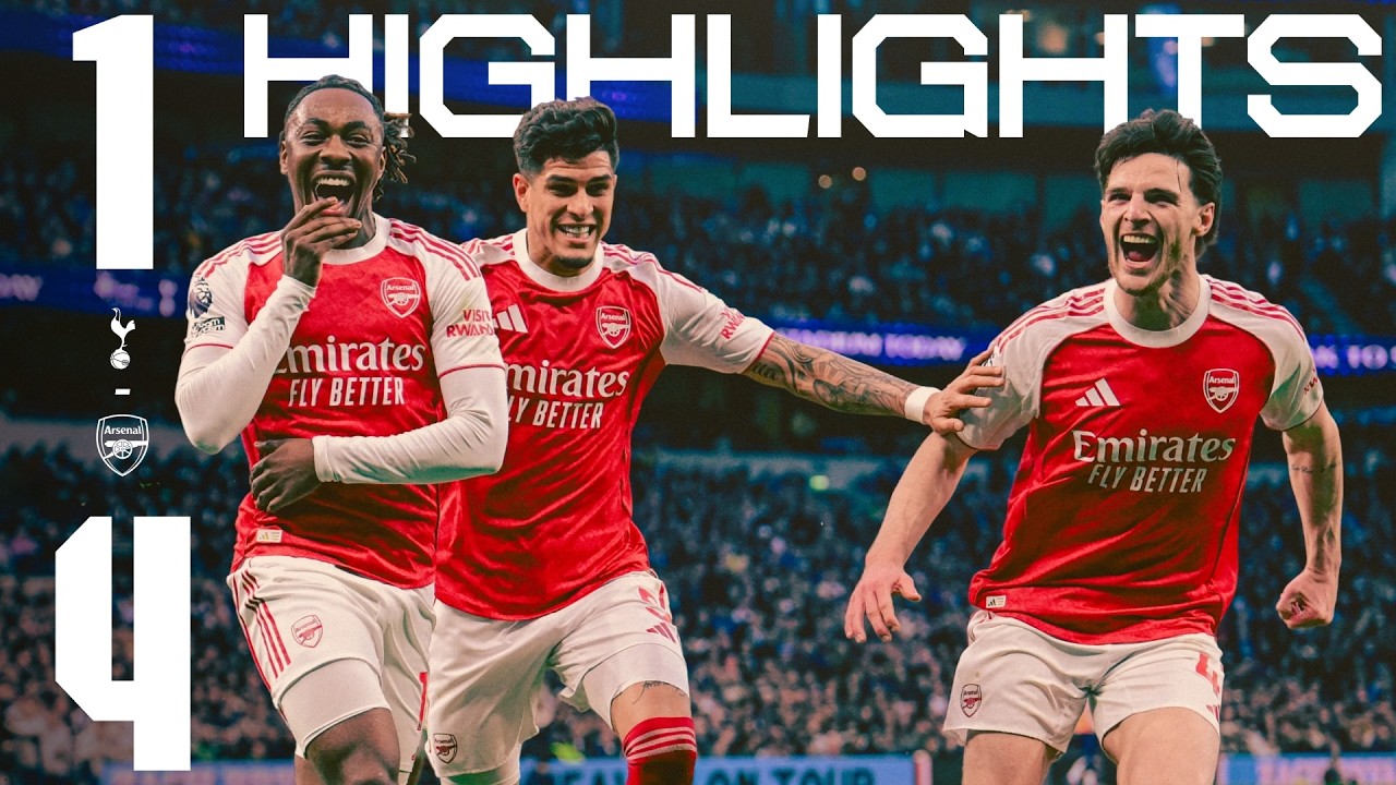 EZE AND GYOKERES SCORE DOUBLES ON DERBY DAY | HIGHLIGHTS | Spurs 1 - 4 Arsenal | PL