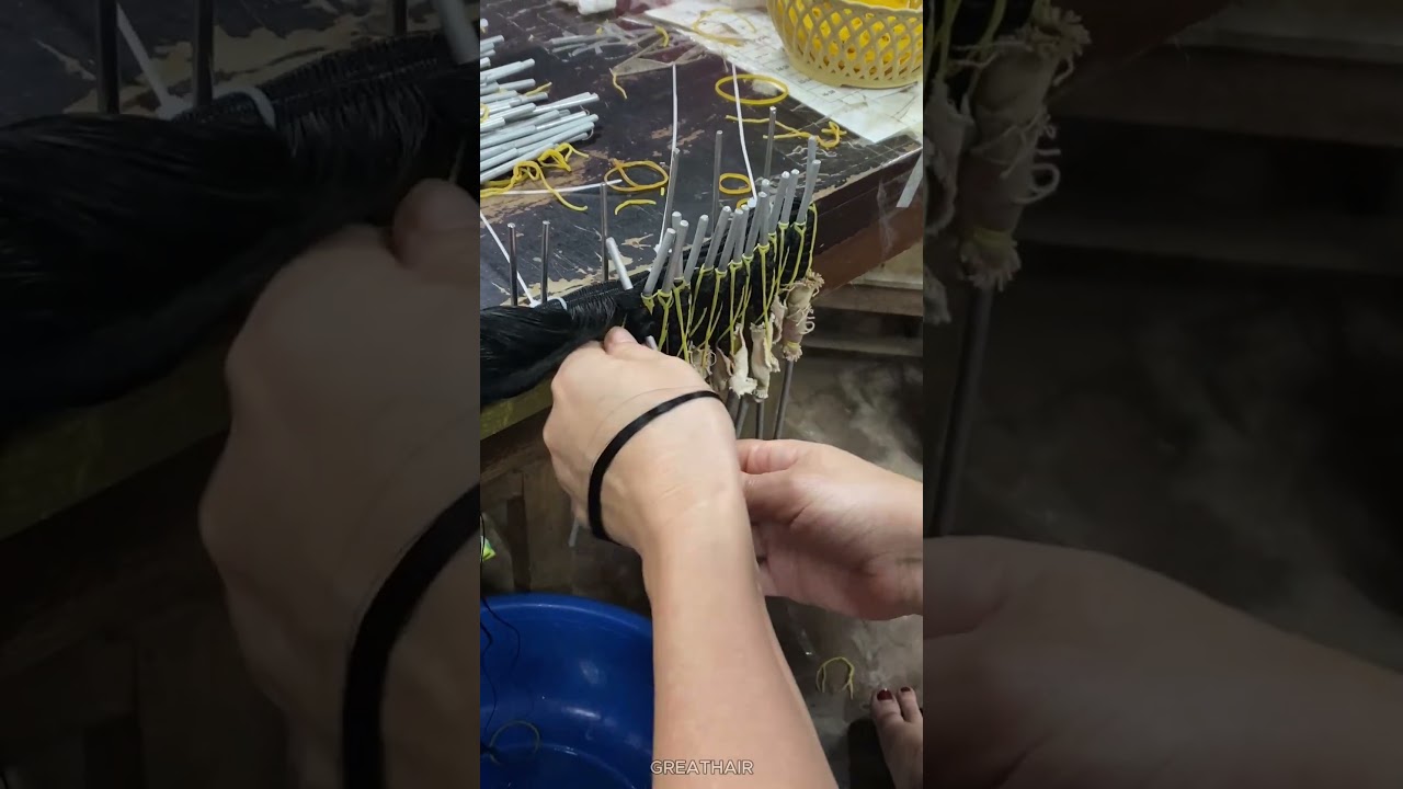Inside the Factory: How Curly & Wavy Weft Hair Extensions Are Made – Step-by-Step Process