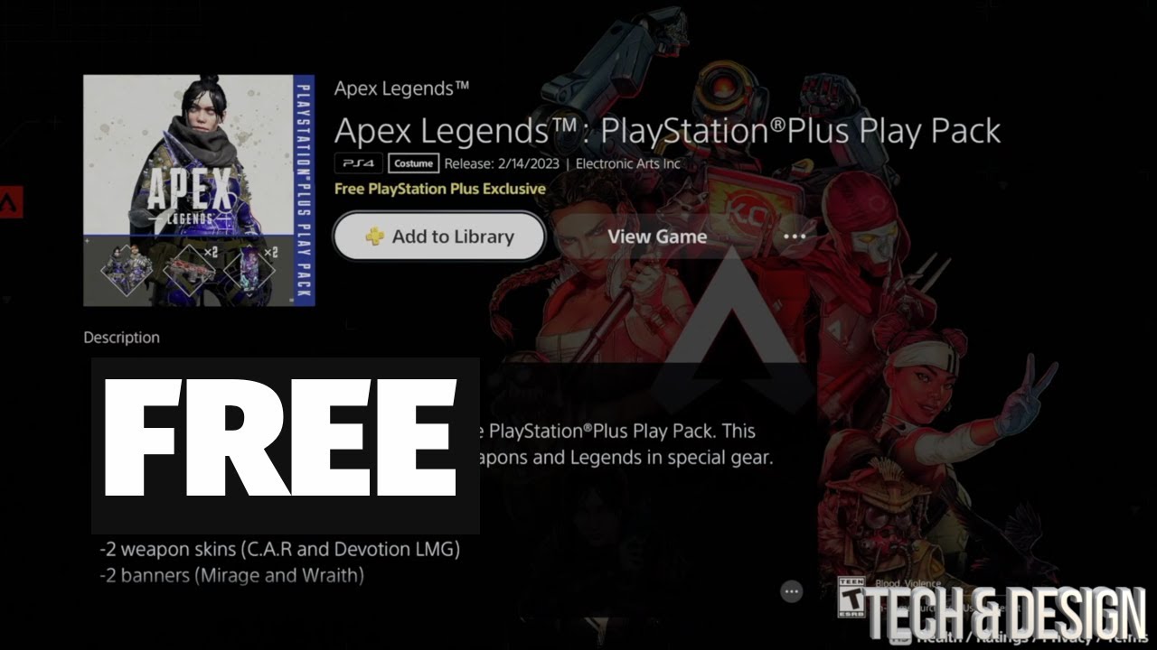 How to get free Apex Legends Season 5 PlayStation Plus Play Pack
