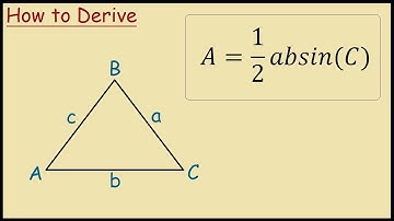 How to Prove Area of triangle = 1/2absin(c)