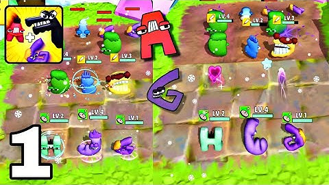 Alphabet Love : Merge Puzzle Game - Walkthrough Part 1 Levels 1-15  - Android ios Gameplay