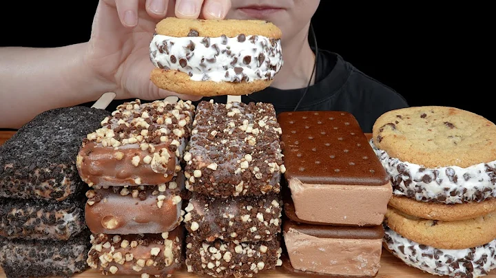ASMR Soft Ice Cream *Chocolate Chip Cookie Sandwich, Neapolitan Sandwich, Oreo, Reese's