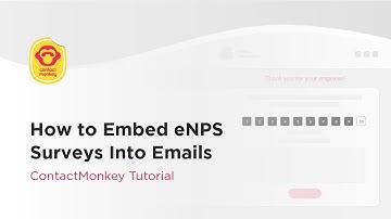 How to Embed eNPS Surveys Into Emails - ContactMonkey Tutorial