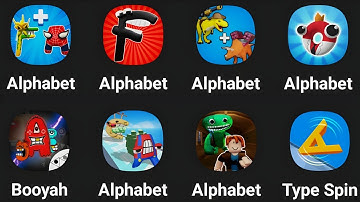 Alphabet Hero, Alphabet Squid Game, Alphabet Dino, Alphabet Maze, Alphabet Run, Alphabet Shooter