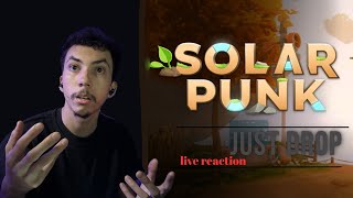 playing new RELEASE GAME SOLARPUNK live reaction HAPPY THURSDAY