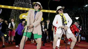 Các cụ u80 nhảy sôi động tại phố đi bộ Ngô Quyền thành phố Vĩnh Yên