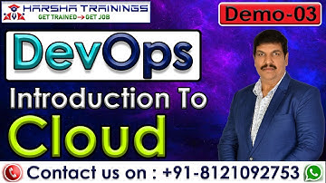 DevOps Demo 03 | Introduction to Cloud  | DevOps Tutorial for Beginners | Harsha Trainings