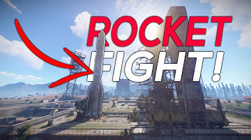 MASSIVE ROCKET LAUNCH SITE FIGHT! - RUST Gameplay
