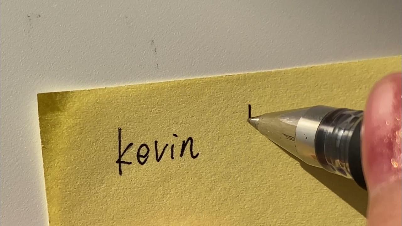 How to write Kevin in Chinese? 凯文 YouTube