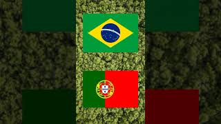 misturando bandeiras Brasil   Portugal