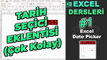 Excel Tarih Eklentisi - Date Picker (Çok Kolay Takvim Eklentisi)