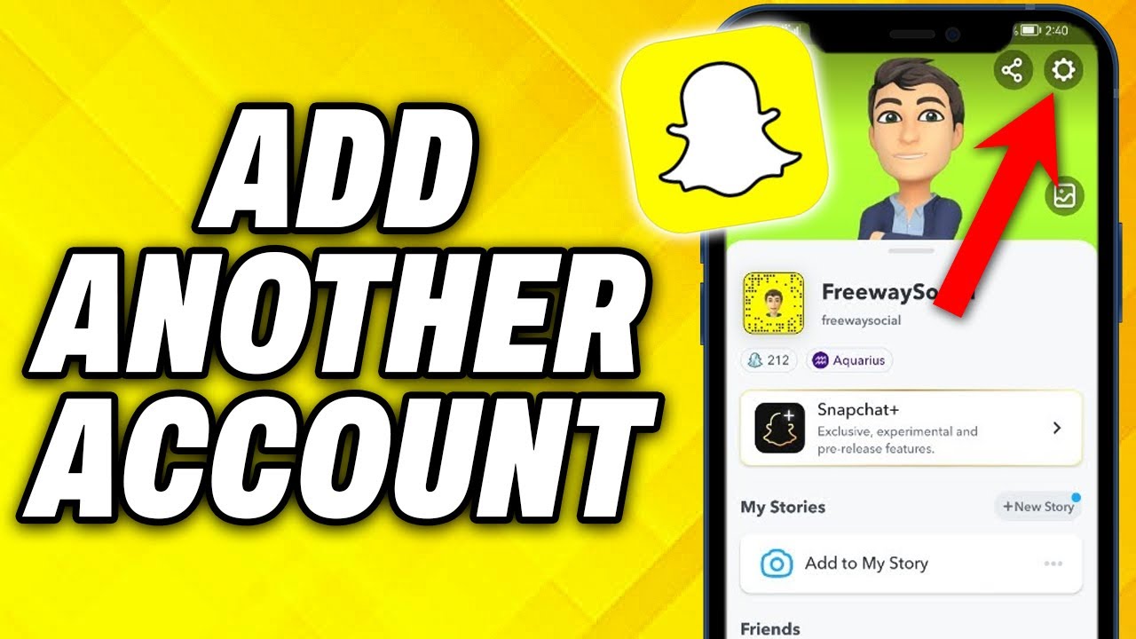 How To Add Another Account on Snapchat 2025 - YouTube