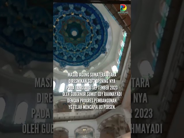 Short, PERTAMA KALI MASUK DAN SHOLAT DI MASJID AGUNG SUMATERA UTARA YANG BARU class=