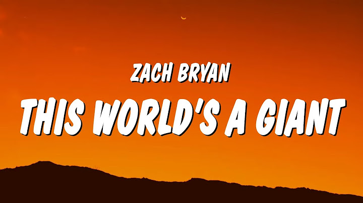 Zach Bryan - This World’s A Giant (Lyrics)