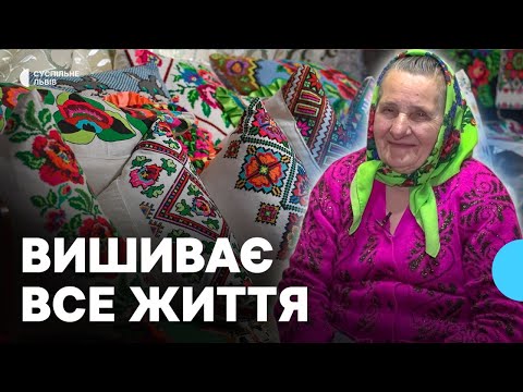 Відколи я жию то вишиванка в моді 78 річна Марія Сиплива зі Львівщини вишиває все життя