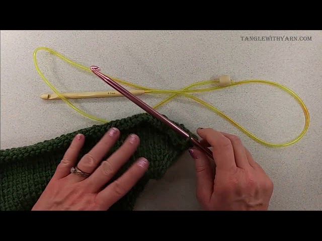 KoKnit Tunisian Crochet Hooks Set of 12 Bamboo Hooks with Cables 