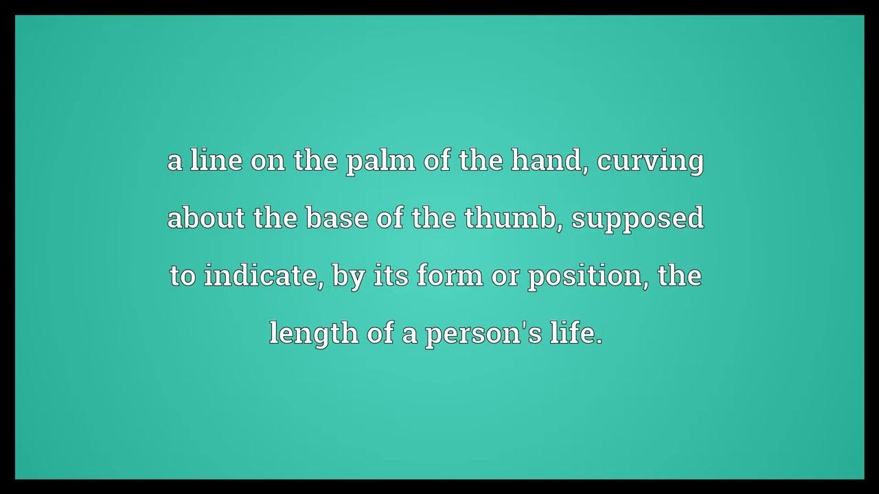 Line Of Life Meaning YouTube line-of-life-meaning-youtube