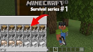 Minecraft Survival Series #1 | Gathering resources |GamingwithAKthegreat