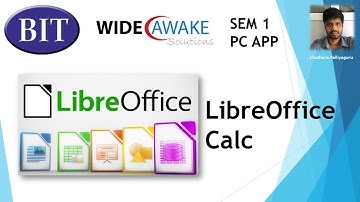 BIT SEM1 PC APP LibreOffice Calc Lesson 3