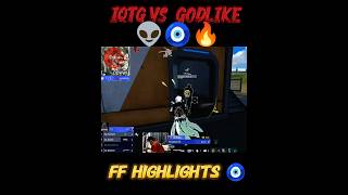 IQ TOTAL GAMING VS GODLIKE Crezy Fight 😲 | #shortsfeed #short #tg #fozyajay #godlike #freefire