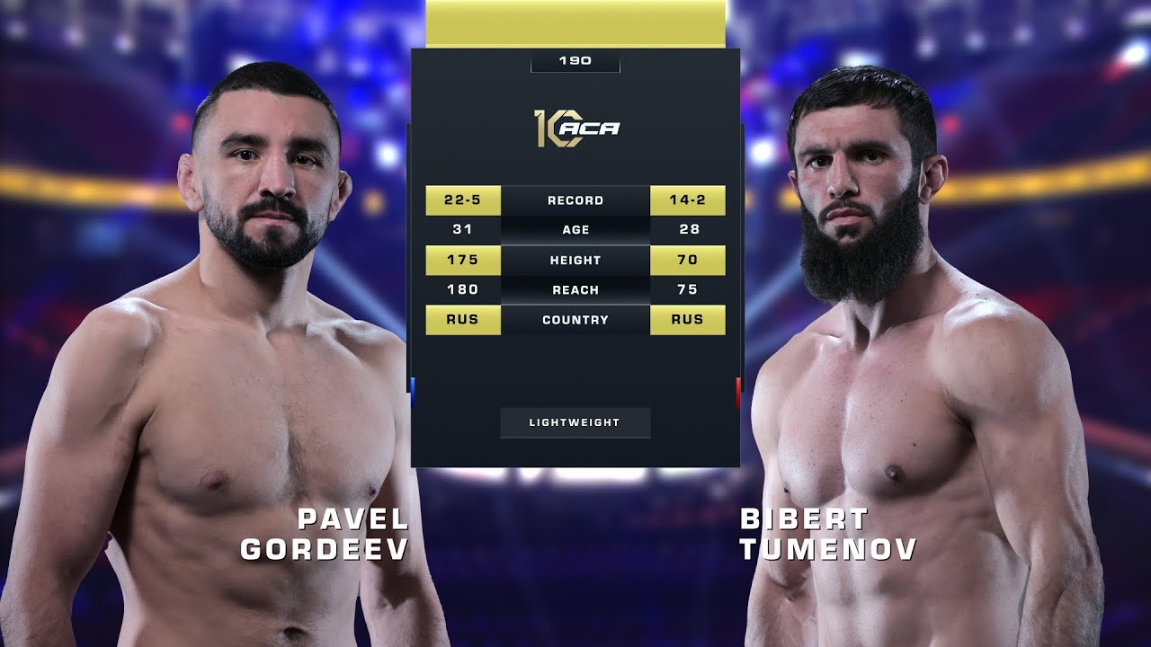 Павел Гордеев vs. Биберт Туменов | Pavel Gordeev vs. Bibert Tumenov | ACA 190