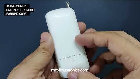 8channal rf 433mhz learning code long range remote control works with ev1527