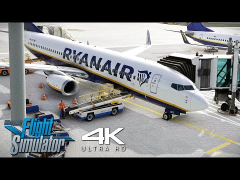 [4K]  Unbelievable Graphics - Ryanair Boeing 737-800 - Flight Simulator 2023 - Takeoff From Gatwick