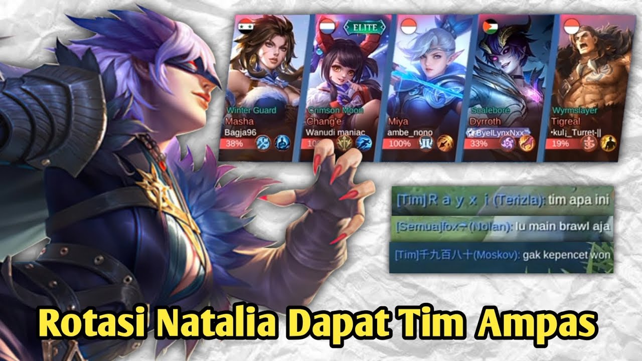 HARD GAME 🔥 16 Kill Natalia roamer dalam tim ampas | natalia gameplay 2024 - MLBB