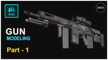 #Gun Modeling- in Maya part- 1 #model
