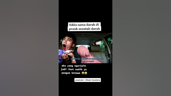 FOBIA SAMA DARAH DI PRANK MUNTAH DARAH 🥺😂