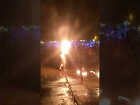 Duo Fire Dance Is Hot & Sexy! #firedancers #fireshow #girlonfire #hotandsexy #performance #thailand