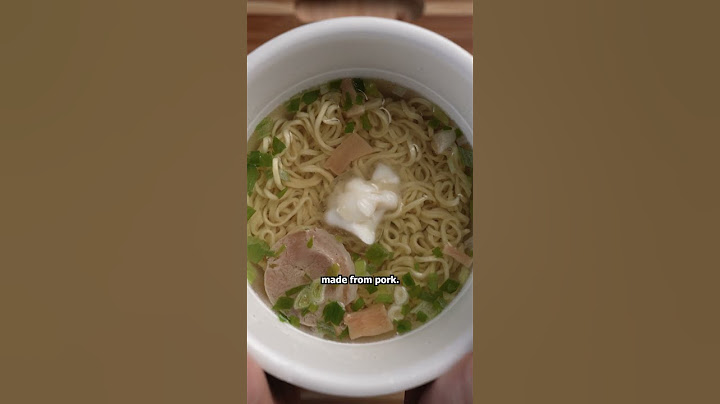 He Made Instant Ramen Gourmet