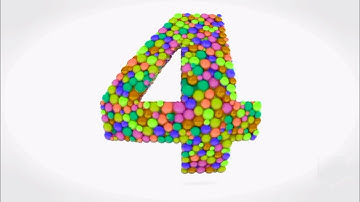 LEARN NUMBER 4 ON 3D COLOR BALL/INSPIRED BY PREVIEW 2 