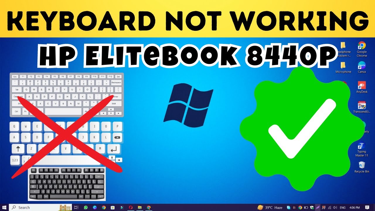 Hp Elitebook 8440p Keyboard Keys Not Working YouTube
